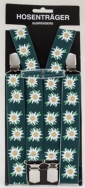 Edelweiss Green Suspenders