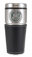 Army Badge LWT Black 16 OZ SS Double Wall Tumbler