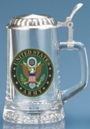 Army Glass Stein