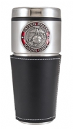 Marine Corps Badge LWT Black 16 OZ SS Double Wall Tumbler