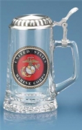 Marine Corps Glass Stein