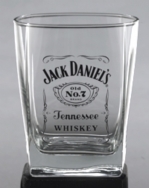 Jack Daniel's Label Logo DOF Glass