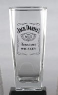 Jack Daniel's Label Logo Tall Rocks Glass