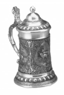 Wildlife Pewter Stein