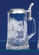 Glass Soccer Stein