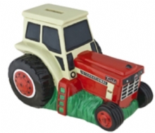 Case Red Tractor Bank