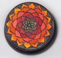 Golden Lotus Round Box