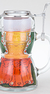 Glass Lederhose With Lid