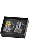 Set of 2 Glass Shot Glasses