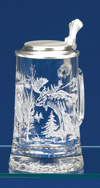 Glass Grizzly Bear/Moose Stein